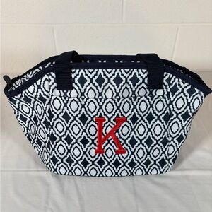 Thirty-One Black and White Geometric Tote